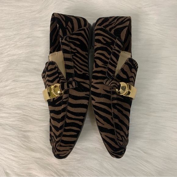 Vince Camuto Leather Slip-On Loafers - Padaire - Mocha Tiger - Size 6.5 - Picture 8 of 11